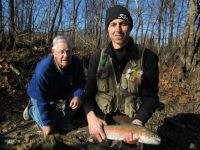 Rainbow Trout caught fly fishing (Harrison & Ivan)