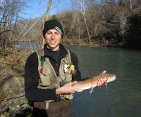 Rainbow Trout caught fly fishing (Harrison)